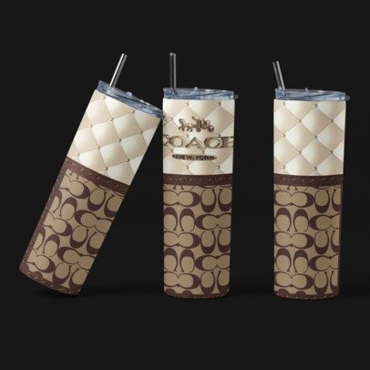 20 oz. Skinny Sublimation Tumblers- Coach Purse