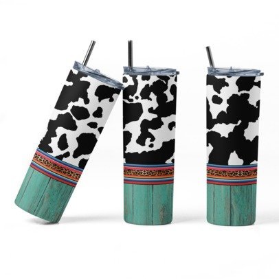 20 oz. Skinny Sublimated Tumblers- Animal Prints