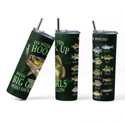 20 oz. Skinny Sublimation Tumblers- Hunting/Fishing