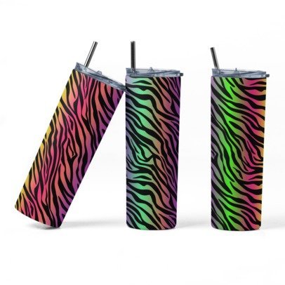 20 oz. Skinny Sublimated Tumblers- Animal Prints