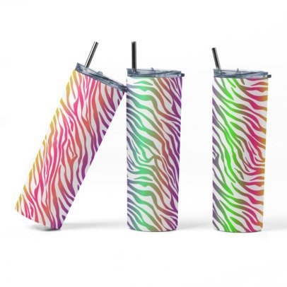 20 oz. Skinny Sublimated Tumblers- Animal Prints