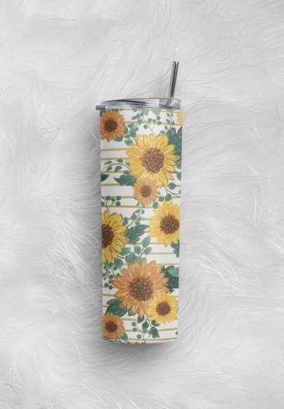 20 oz. Skinny Sublimation Tumblers- Patterns/Floral