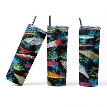 20 oz. Skinny Sublimation Tumblers- Hunting/Fishing