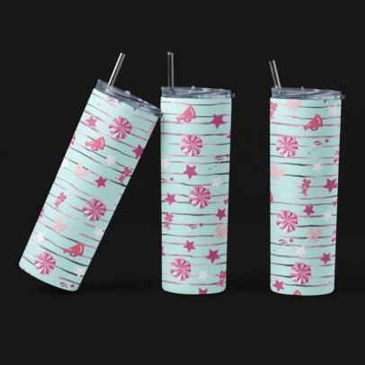 20 oz. Skinny Sublimation Tumblers- Sports