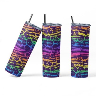 20 oz. Skinny Sublimated Tumblers- Animal Prints