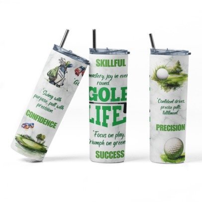 20 oz Skinny Sublimation Occupation Tumblers