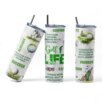 20 oz Skinny Sublimation Occupation Tumblers