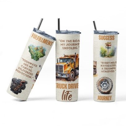 20 oz Skinny Sublimation Occupation Tumblers