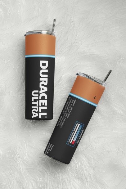20 oz. Skinny Sublimation Tumbler- Battery Tumbler