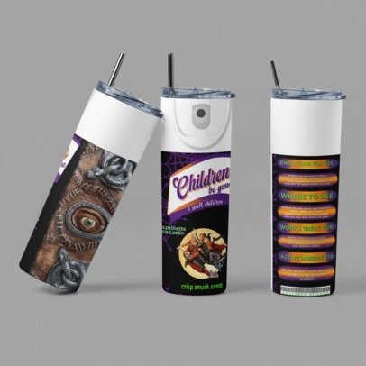 20 oz. Skinny Sublimation Tumblers- Be Gone Sprays