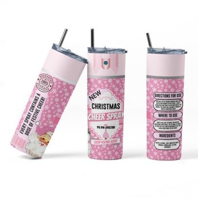 20 oz. Skinny Sublimation Tumblers- Be Gone Sprays