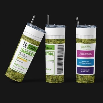 20 oz. Skinny Sublimation Tumbler- Prescription Bottles
