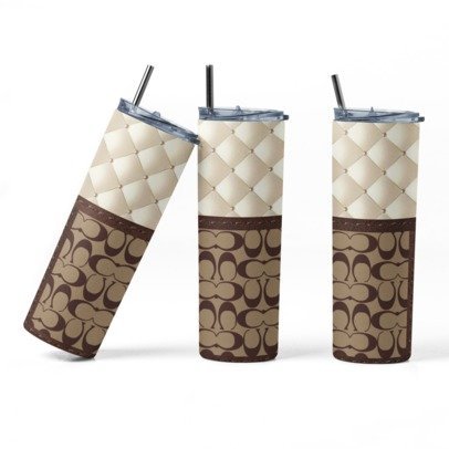 20 oz. Skinny Sublimation Tumblers- Coach Purse