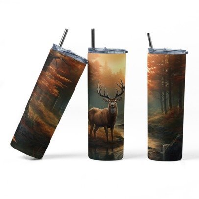 20 oz. Skinny Sublimation Tumblers- Hunting Group 2