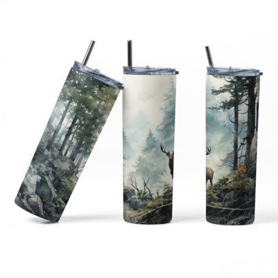 20 oz. Skinny Sublimation Tumblers- Hunting Group 2