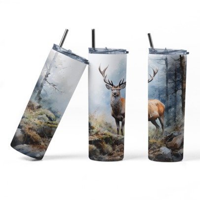 20 oz. Skinny Sublimation Tumblers- Hunting Group 2