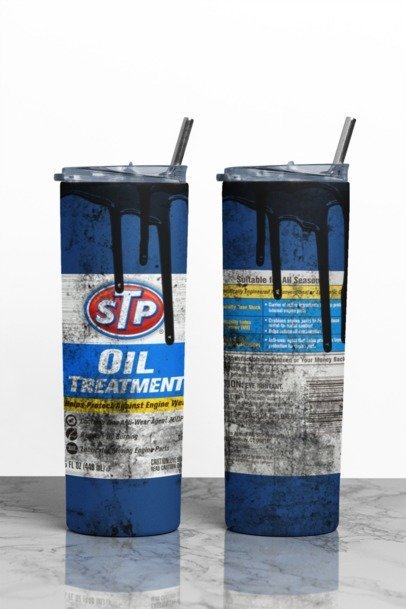 20 oz. Skinny Sublimation "Oil Can" Tumblers