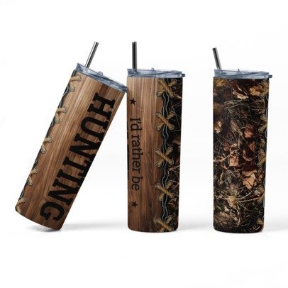 20 oz. Skinny Sublimation Tumblers- Hunting Group 1