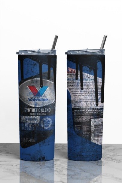 20 oz. Skinny Sublimation "Oil Can" Tumblers