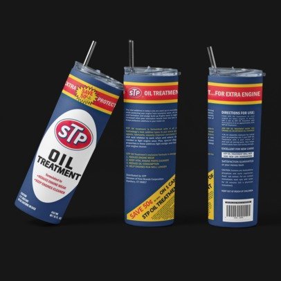 20 oz. Skinny Sublimation "Oil Can" Tumblers