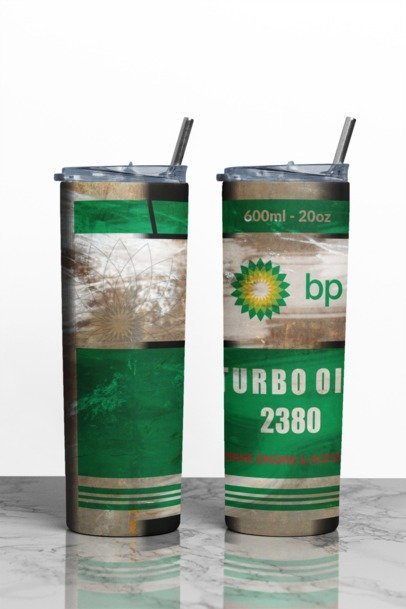20 oz. Skinny Sublimation "Oil Can" Tumblers
