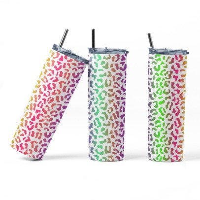 20 oz. Skinny Sublimated Tumblers- Animal Prints