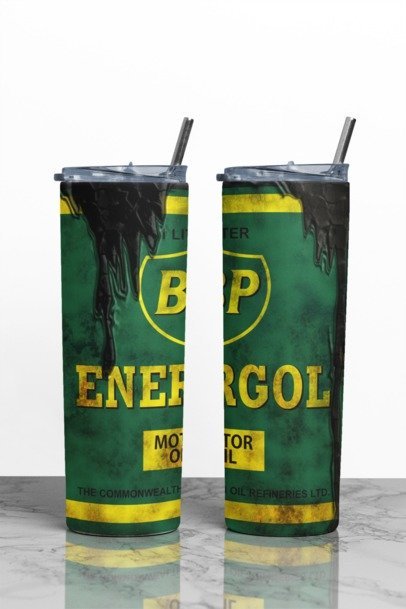 20 oz. Skinny Sublimation "Oil Can" Tumblers