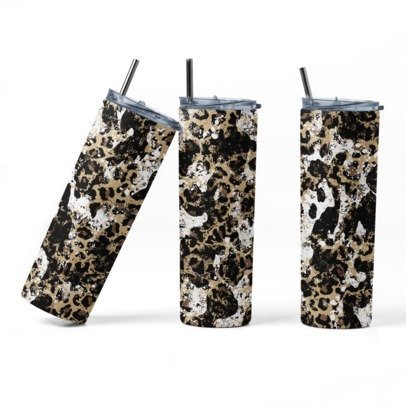 20 oz. Skinny Sublimated Tumblers- Animal Prints