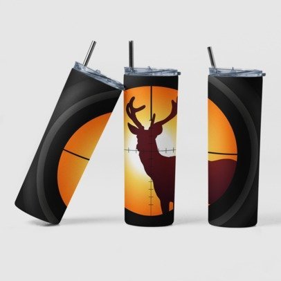 20 oz. Skinny Sublimation Tumblers- Hunting Group 1
