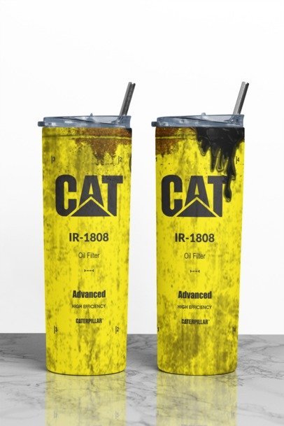 20 oz. Skinny Sublimation "Oil Can" Tumblers