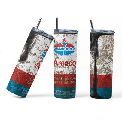20 oz. Skinny Sublimation "Oil Can" Tumblers