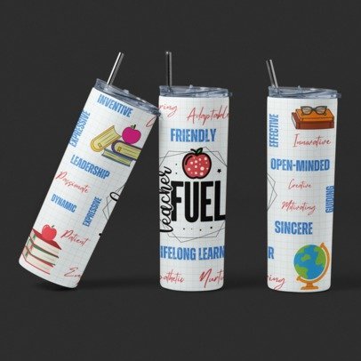 20 oz Skinny Sublimation Occupation Tumblers