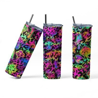 20 oz. Skinny Sublimated Tumblers- Animal Prints