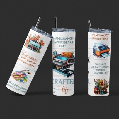 20 oz Skinny Sublimation Occupation Tumblers