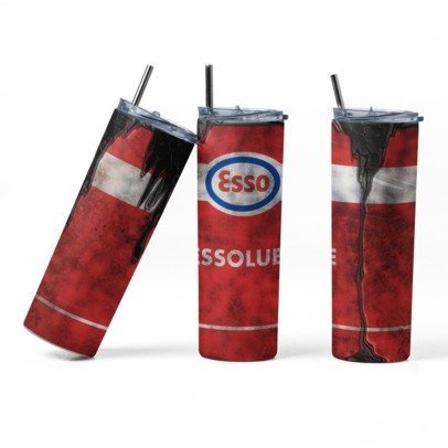 20 oz. Skinny Sublimation "Oil Can" Tumblers