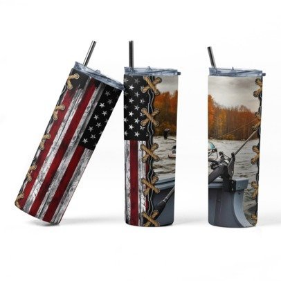20 oz. Skinny Sublimation Tumblers- Hunting Group 1