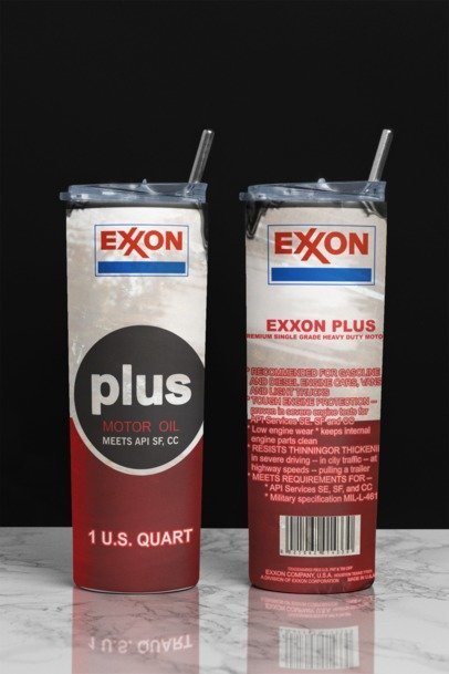 20 oz. Skinny Sublimation "Oil Can" Tumblers