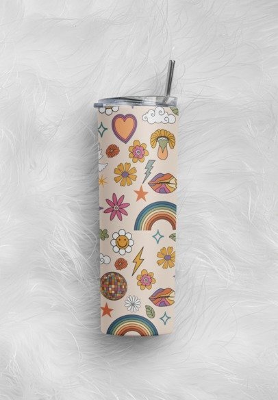 20 oz. Skinny Sublimation Tumblers- Patterns/Floral
