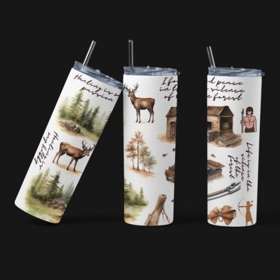 20 oz. Skinny Sublimation Tumblers- Hunting Group 1