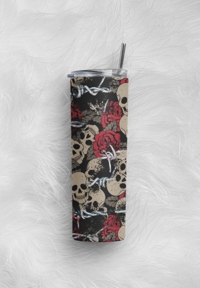 20 oz. Skinny Sublimation Tumblers- Patterns/Floral