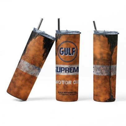 20 oz. Skinny Sublimation "Oil Can" Tumblers