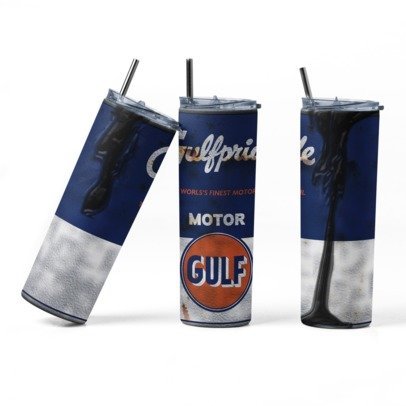 20 oz. Skinny Sublimation "Oil Can" Tumblers