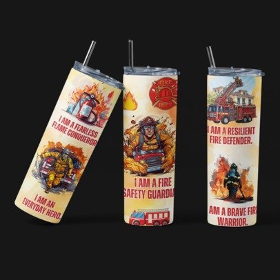 20 oz Skinny Sublimation Occupation Tumblers