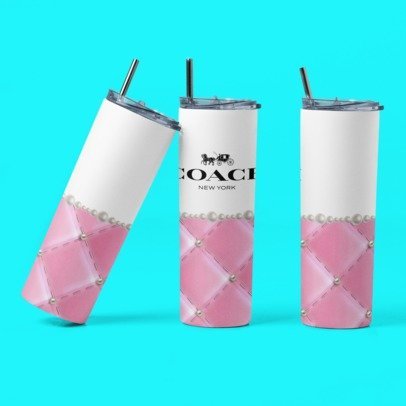 20 oz. Skinny Sublimation Tumblers- Coach Purse