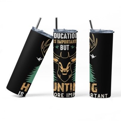 20 oz. Skinny Sublimation Tumblers- Hunting Group 1
