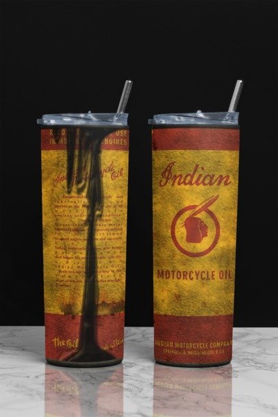 20 oz. Skinny Sublimation "Oil Can" Tumblers