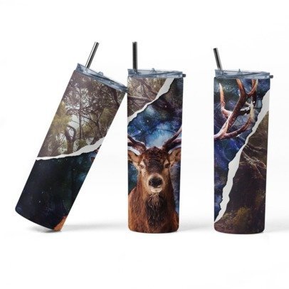 20 oz. Skinny Sublimation Tumblers- Hunting Group 1