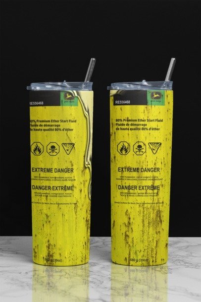 20 oz. Skinny Sublimation "Oil Can" Tumblers