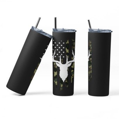 20 oz. Skinny Sublimation Tumblers- Hunting Group 1