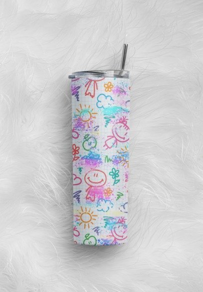 20 oz. Skinny Sublimation Tumblers- Patterns